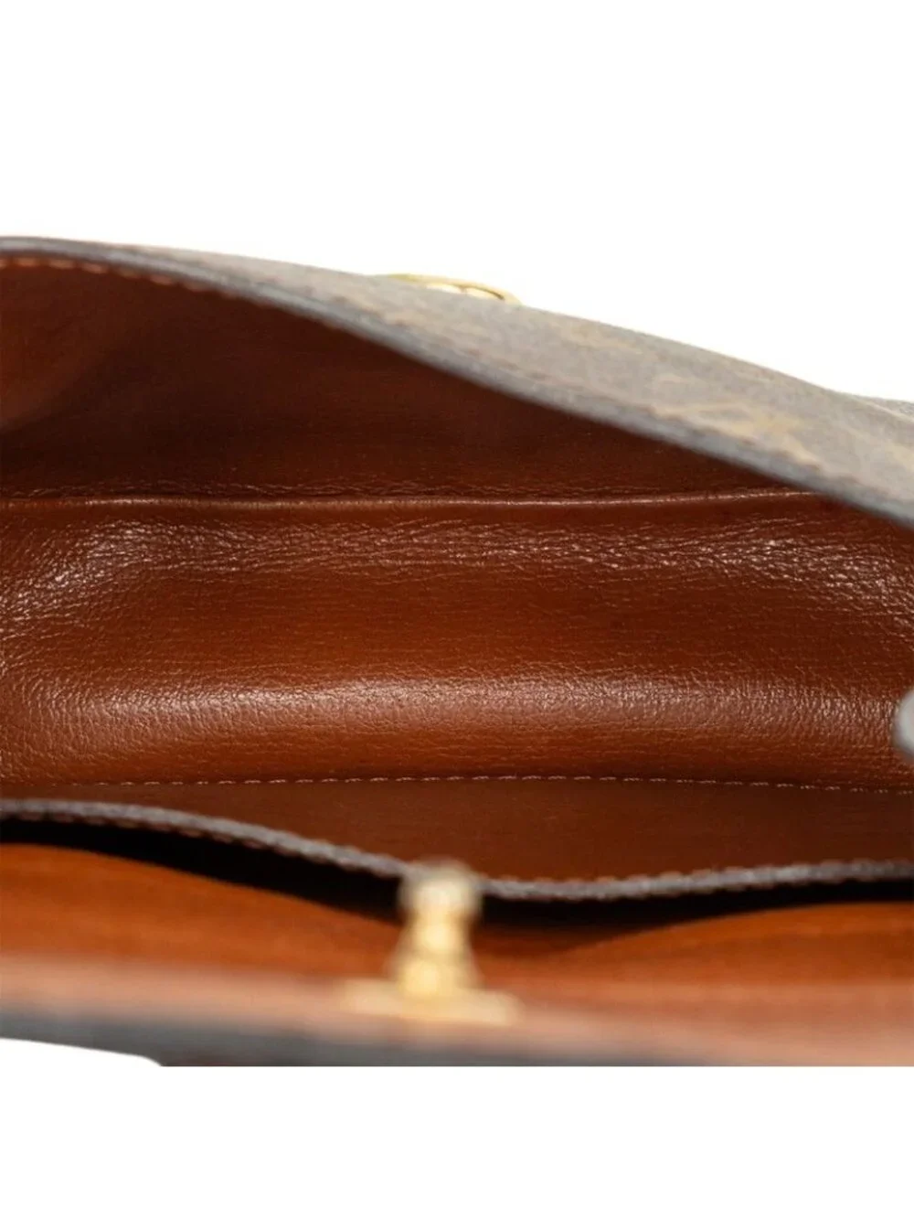 Louis Vuitton Monogram Saint Cloud PM Crossbody Shoulder Bag Brown Leather